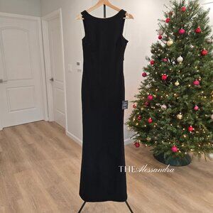 Love In Your Eyes Knotted Back Mermaid Maxi Dress Black Size S $99 New With Tags